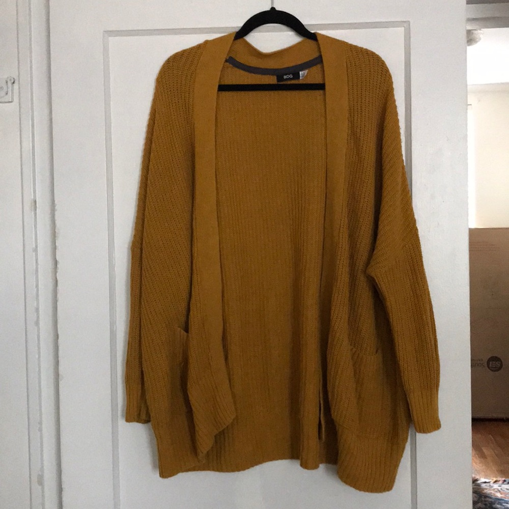UO BDG golden yellow cardigan